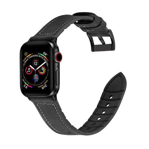 JCPal Gentry Leather Watch Band for Apple Watch 42/44/45mm